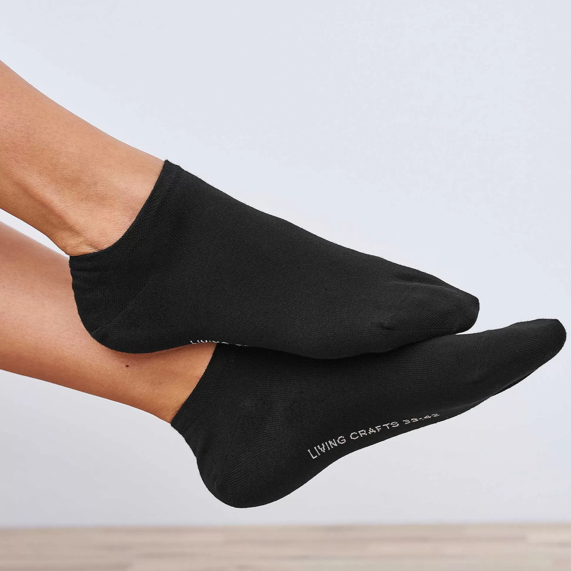 LIVING CRAFTS Abby – Sneaker-Socken, 2Er-Pack Schwarz Sale