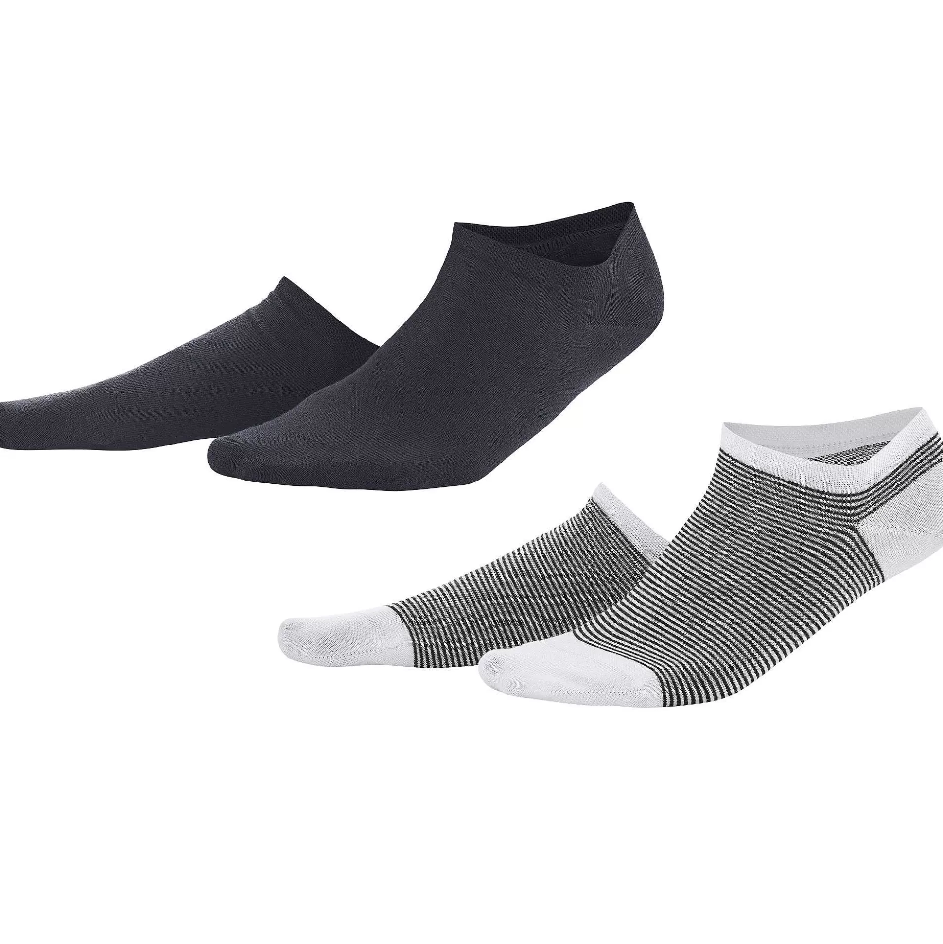 LIVING CRAFTS Abby – Sneaker-Socken, 2Er-Pack Marine/Weis Hot