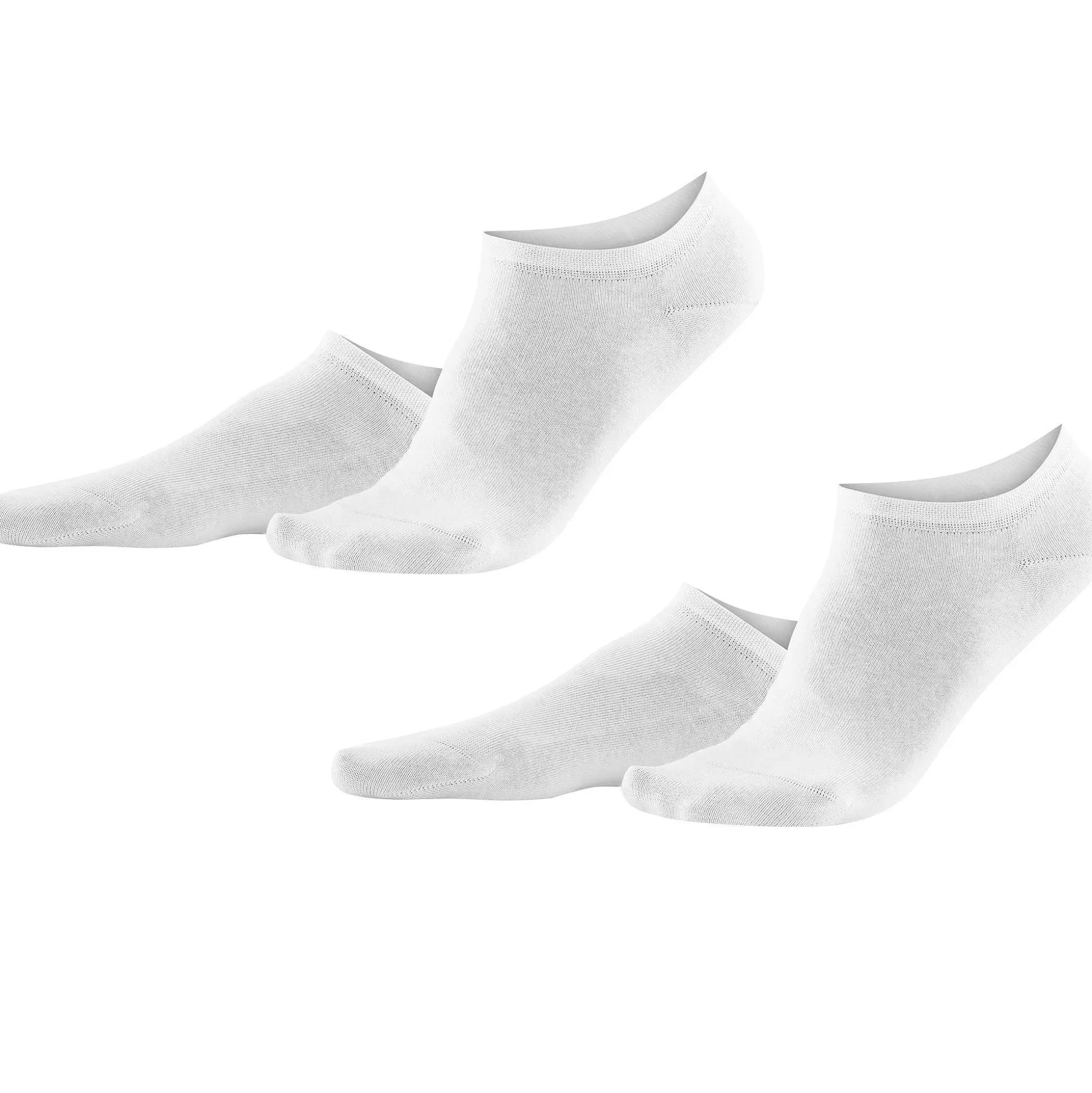 LIVING CRAFTS Abby – Sneaker-Socken, 2Er-Pack Weis Clearance