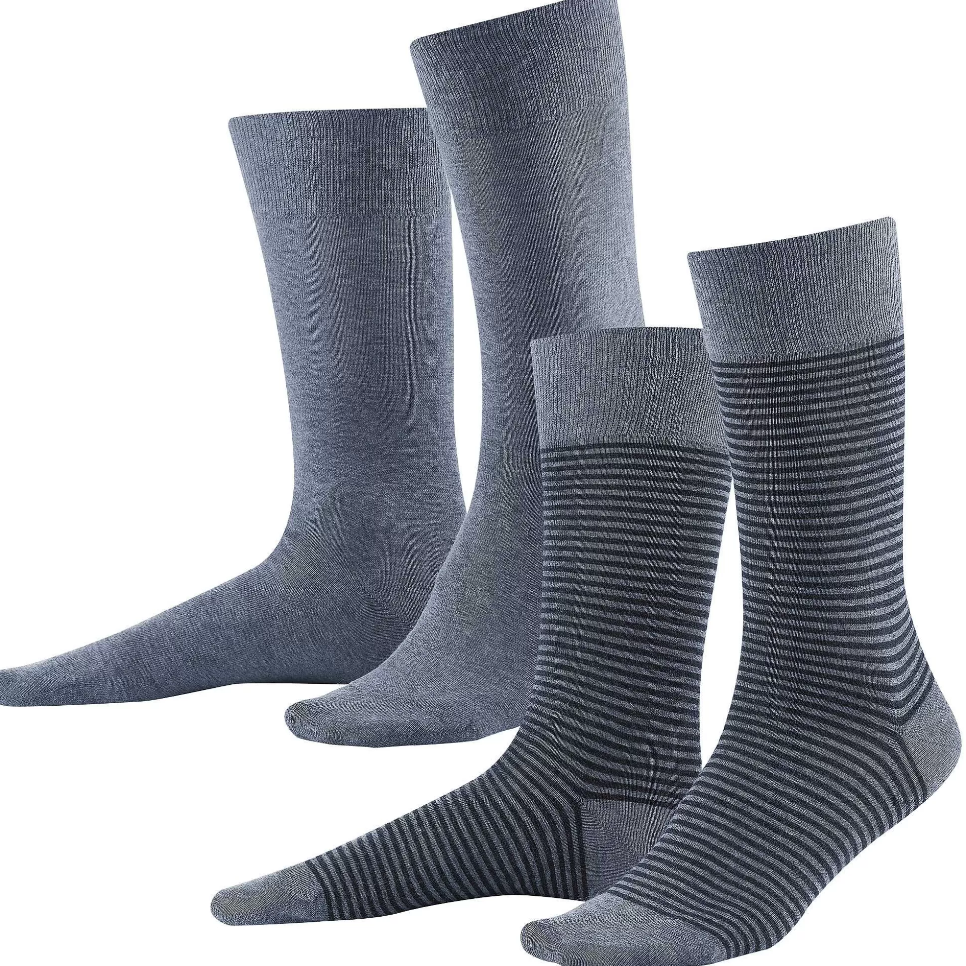 LIVING CRAFTS Arni – Socken, 2Er-Pack Infinity Blue/Skyway Melange Shop