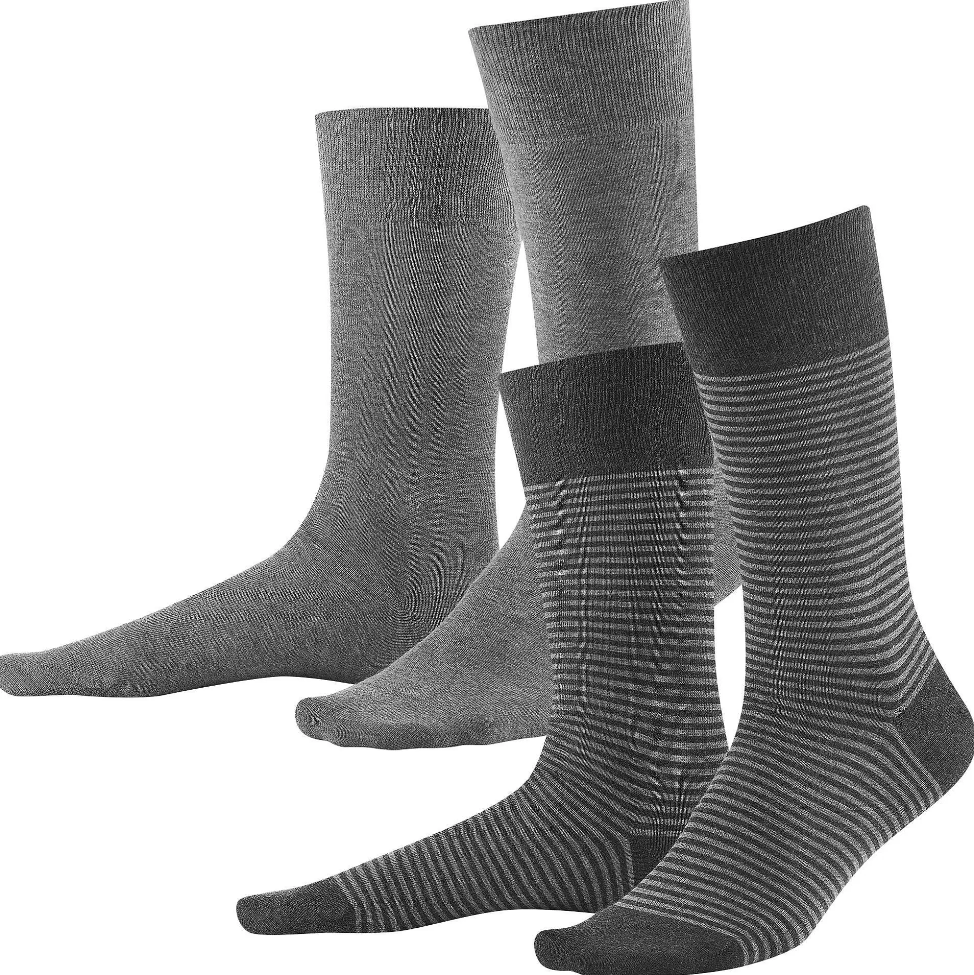 LIVING CRAFTS Arni – Socken, 2Er-Pack Steingrau/Anthra Melange Flash Sale