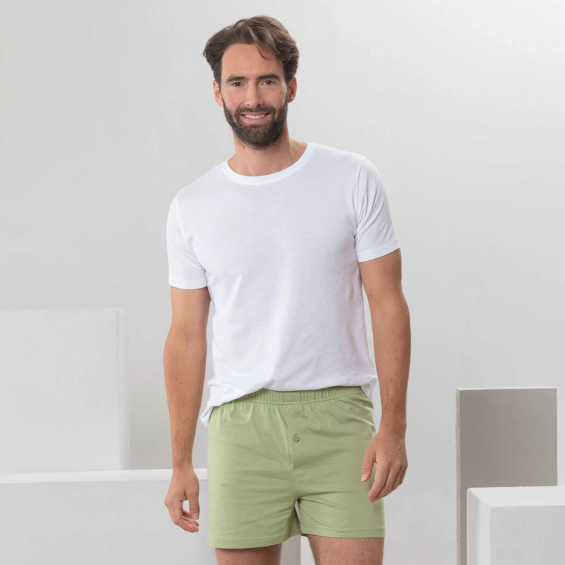 LIVING CRAFTS Ben – Boxershorts, 2Er-Pack Kleeblatt Fashion