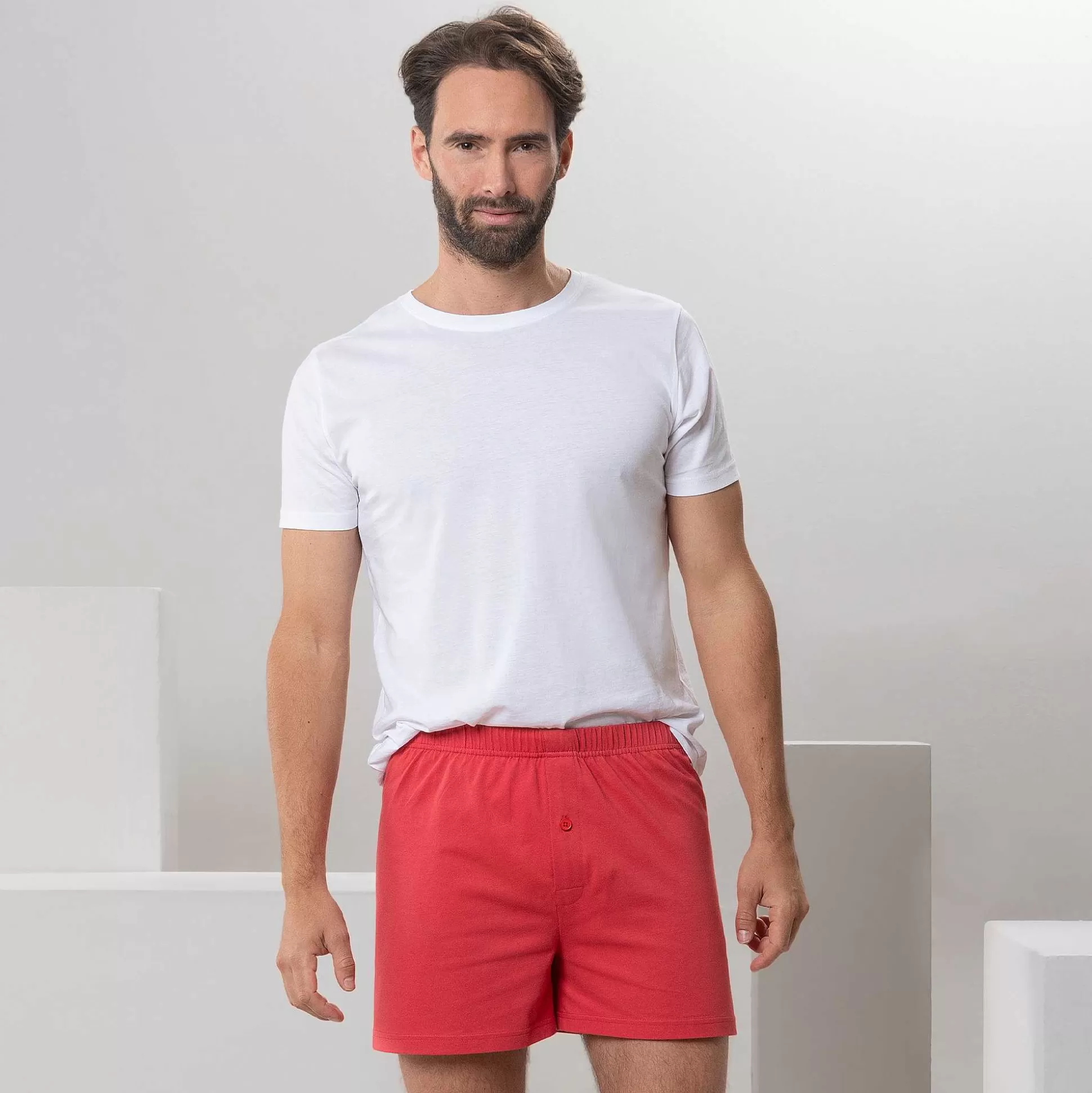 LIVING CRAFTS Ben – Boxershorts, 2Er-Pack Mandarine New