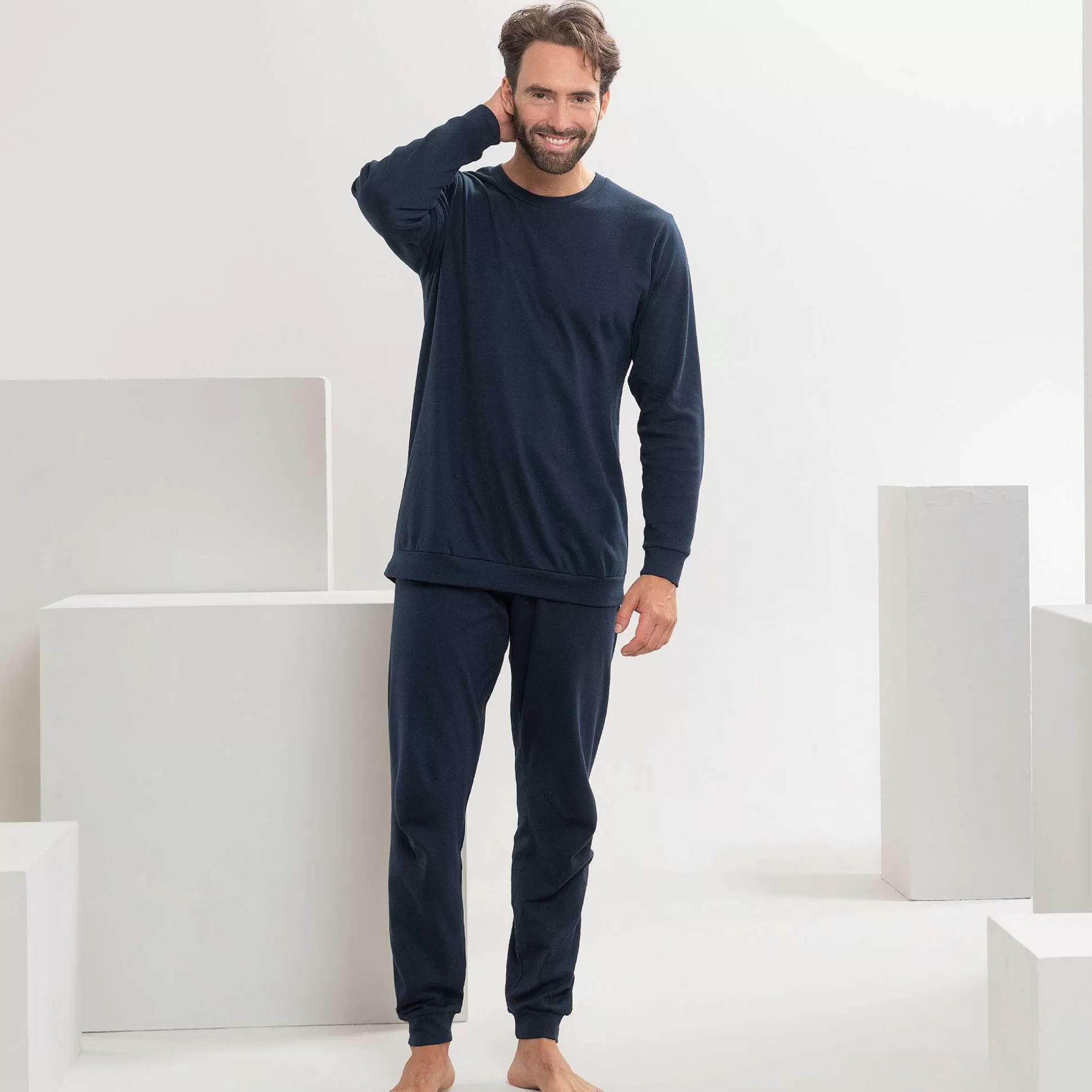 LIVING CRAFTS Bob - Pyjamas Dunkles Marineblau Best