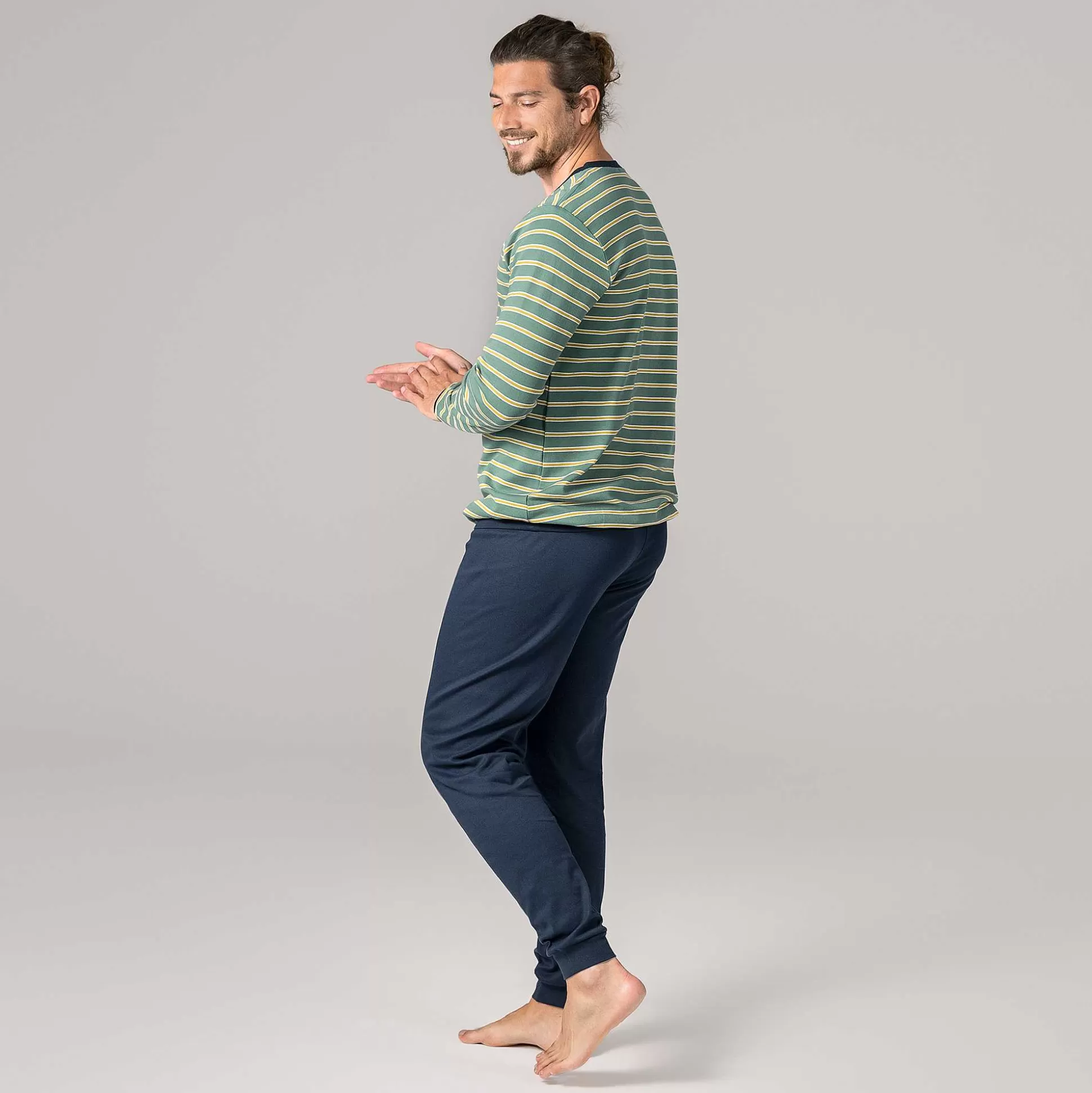 LIVING CRAFTS Bob - Pyjamas Marine/Myrte Flash Sale