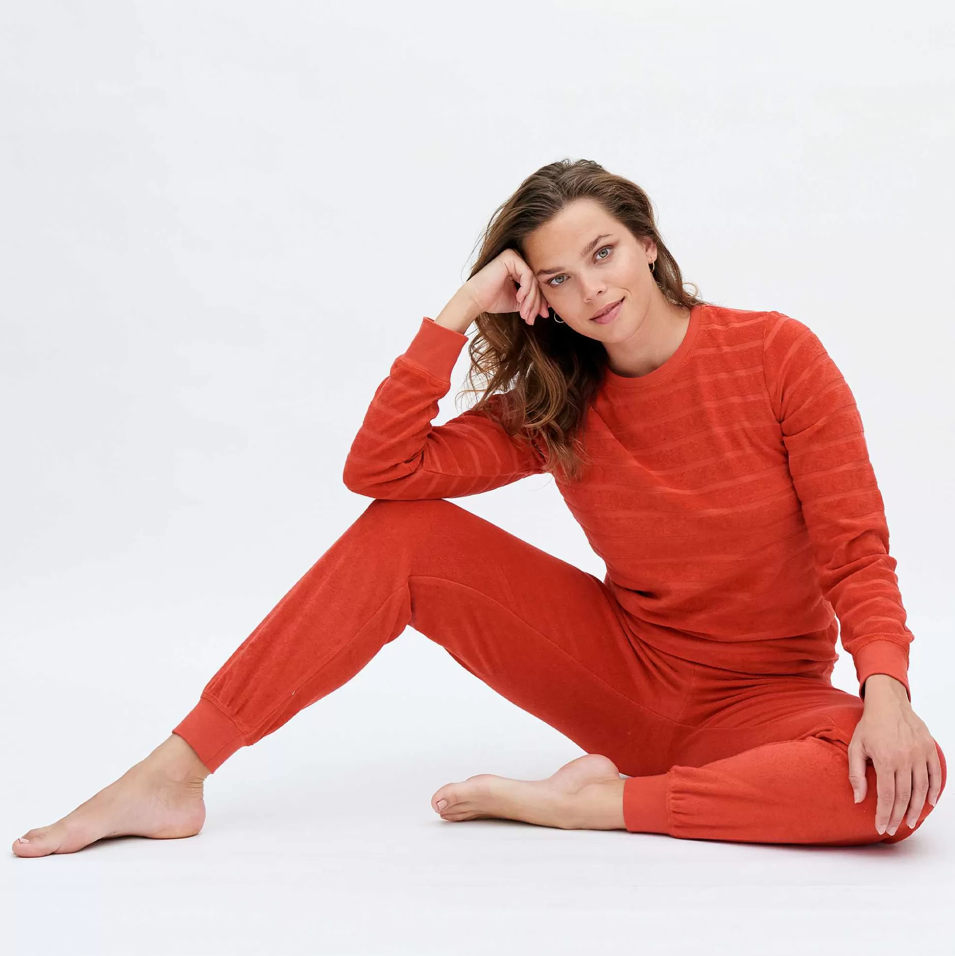 LIVING CRAFTS Bonnie – Frottee-Pyjama Verbrannter Ziegelstein Discount