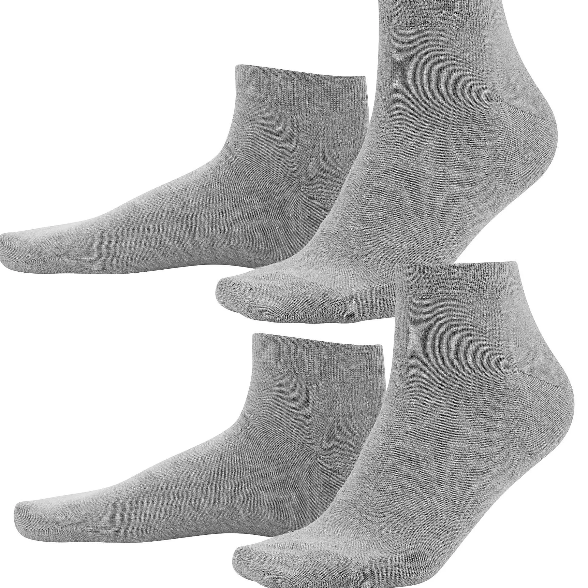 LIVING CRAFTS Curt – Sneaker-Socken, 2Er-Pack Steingrau New