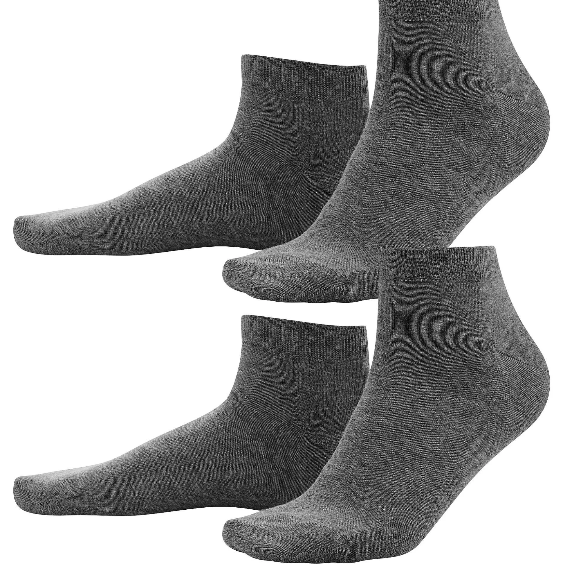 LIVING CRAFTS Curt – Sneaker-Socken, 2Er-Pack Anthra Melange Clearance