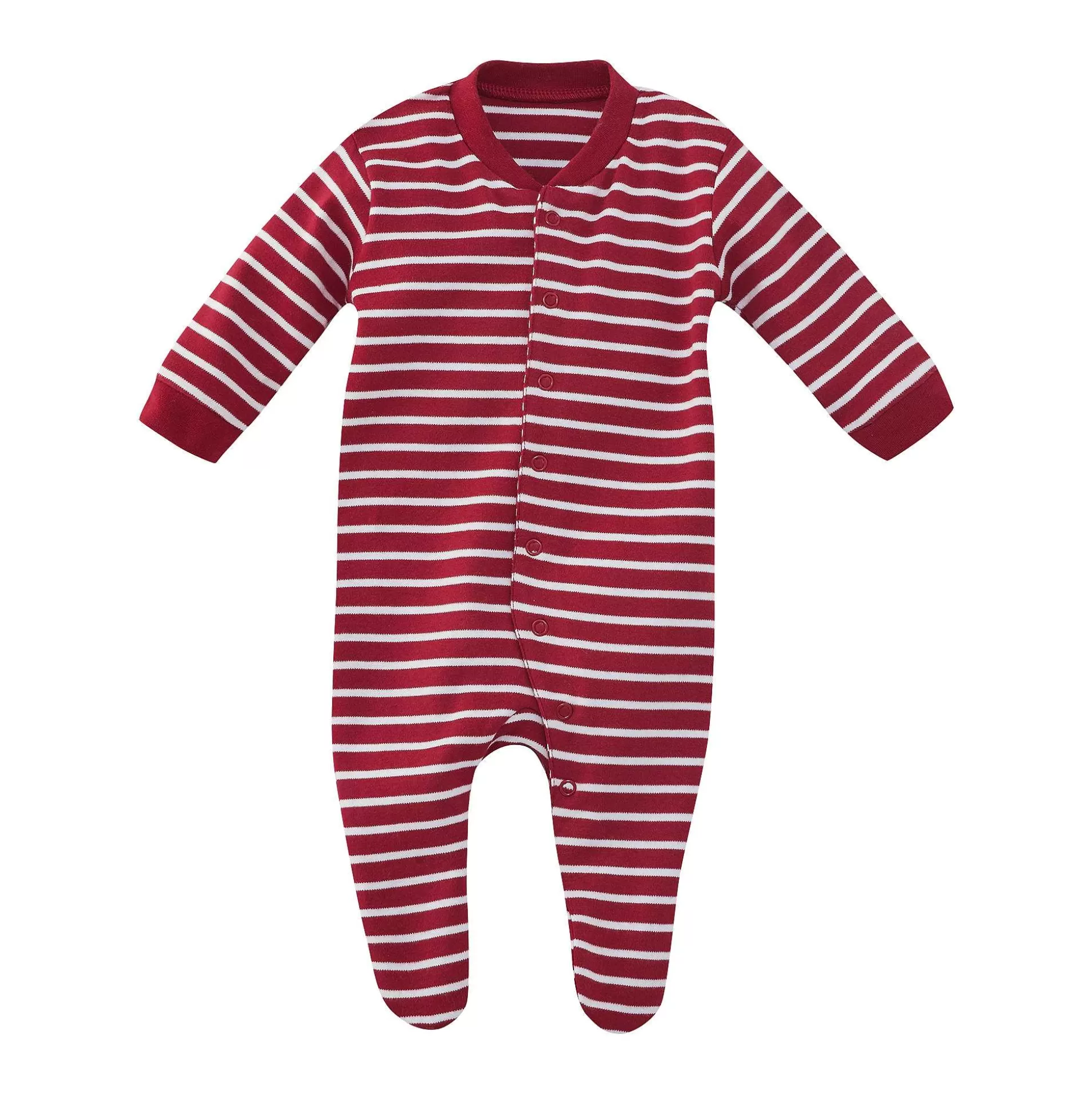 LIVING CRAFTS Delphin - Pyjama Weis/Rot Gestreift Online