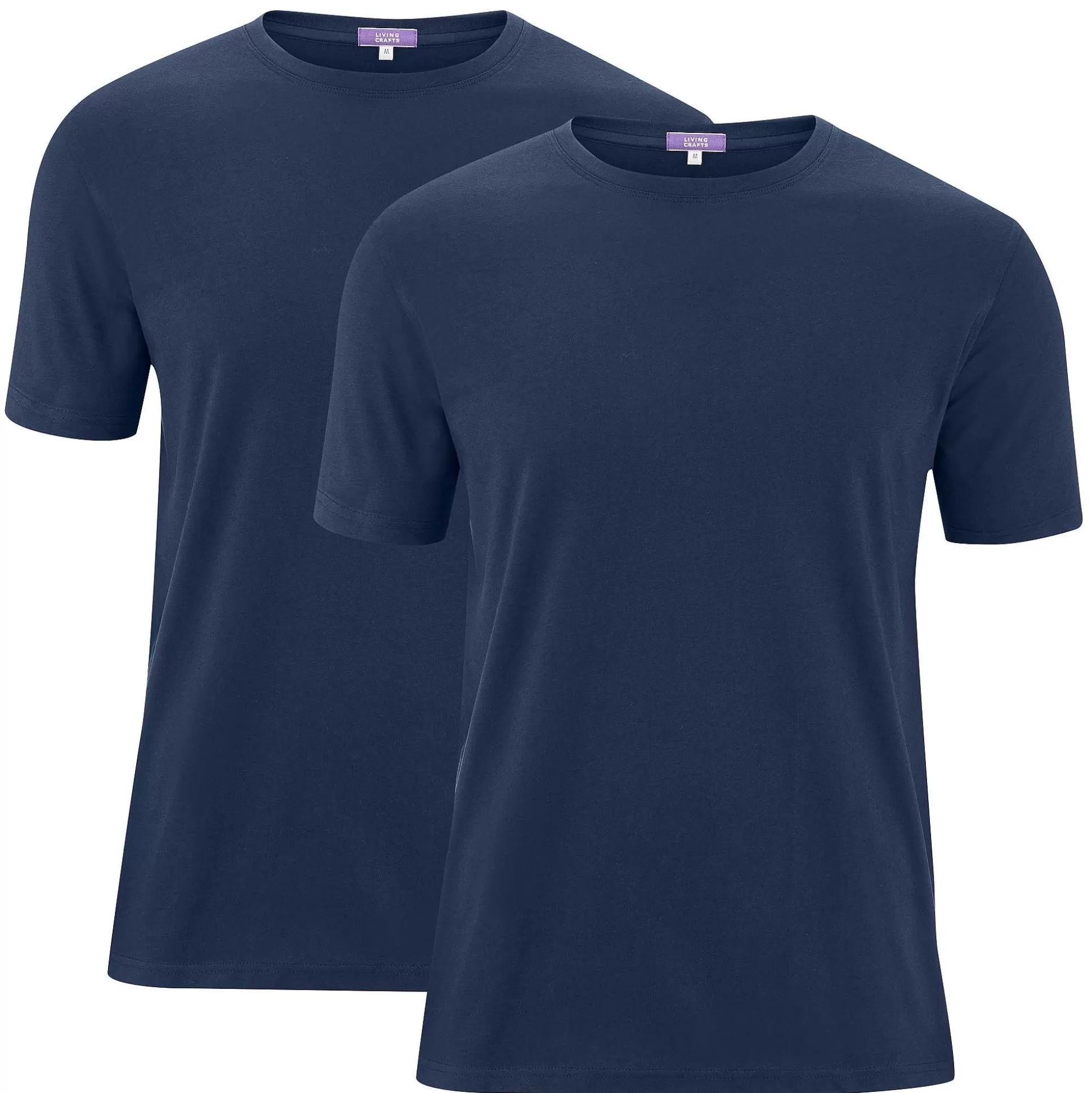 LIVING CRAFTS Fabian - T-Shirt, 2Er-Pack Marine Hot