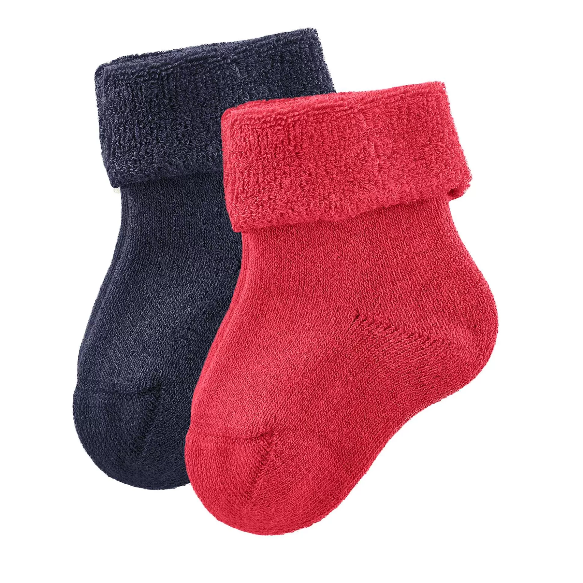 LIVING CRAFTS Gecko – Pluschsocken, 2Er-Pack Marine/Mohn Store