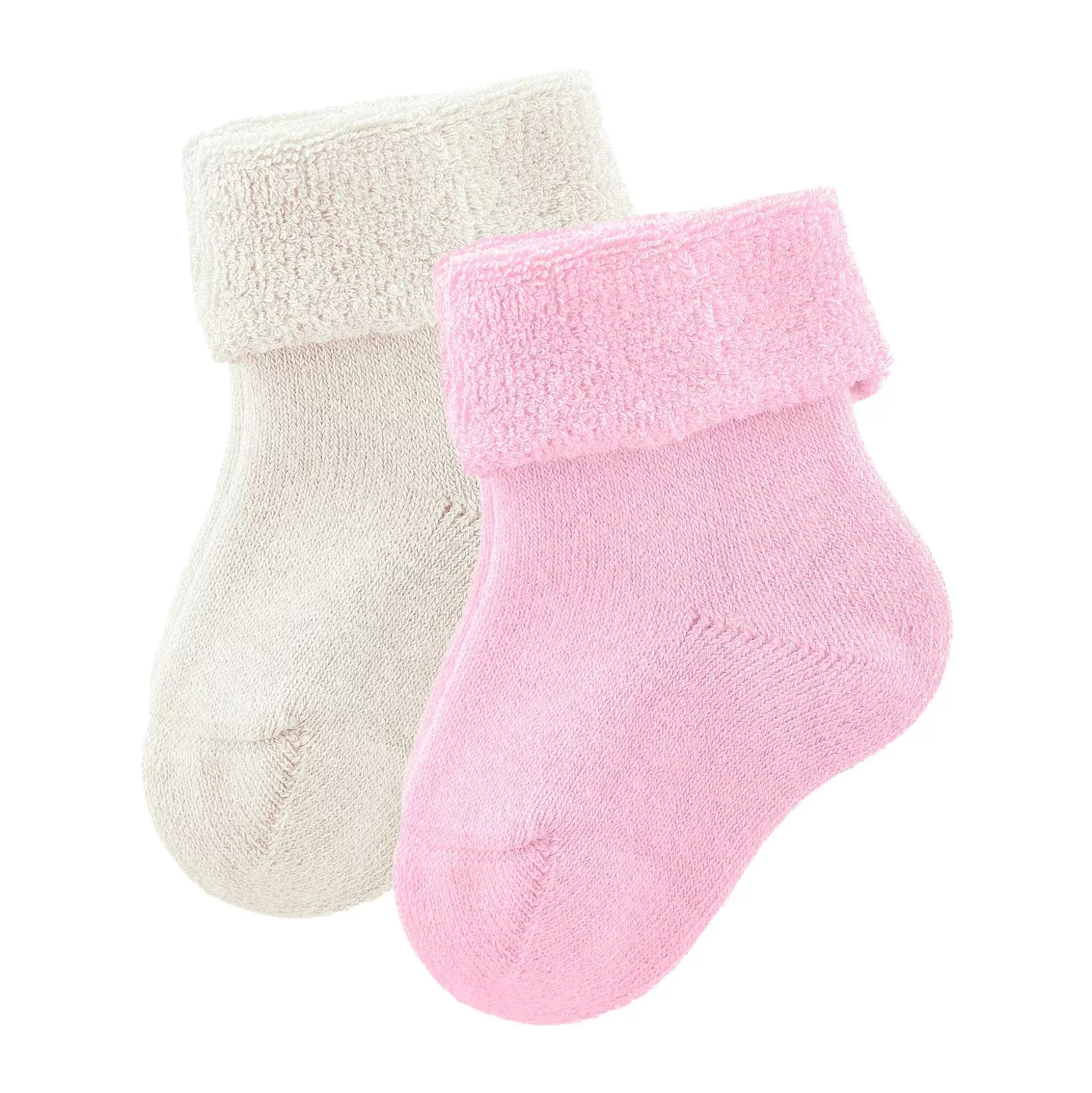 LIVING CRAFTS Gecko – Pluschsocken, 2Er-Pack Natur/Rose Fashion