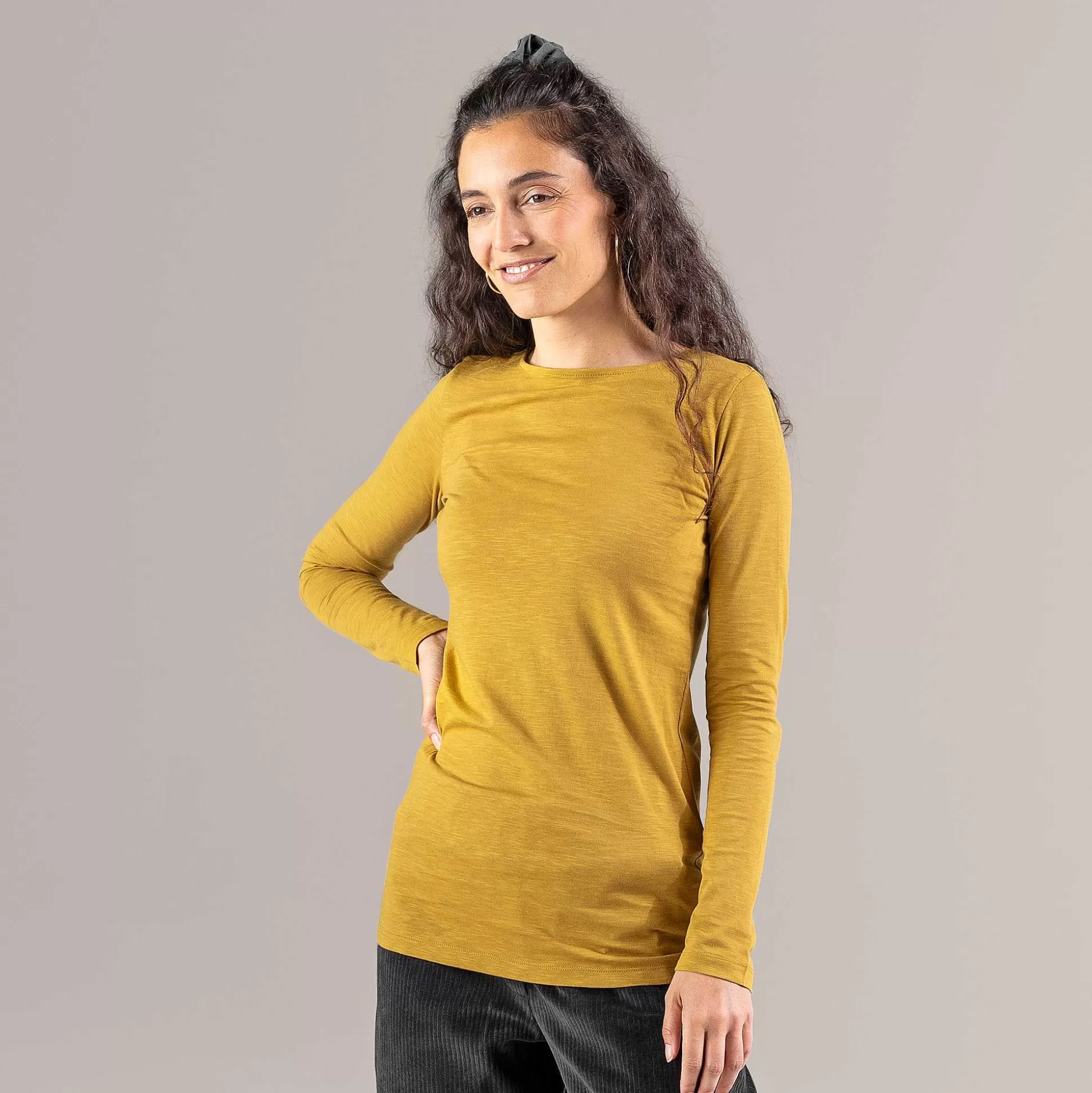 LIVING CRAFTS Hilla - Langarmshirt Honig Outlet