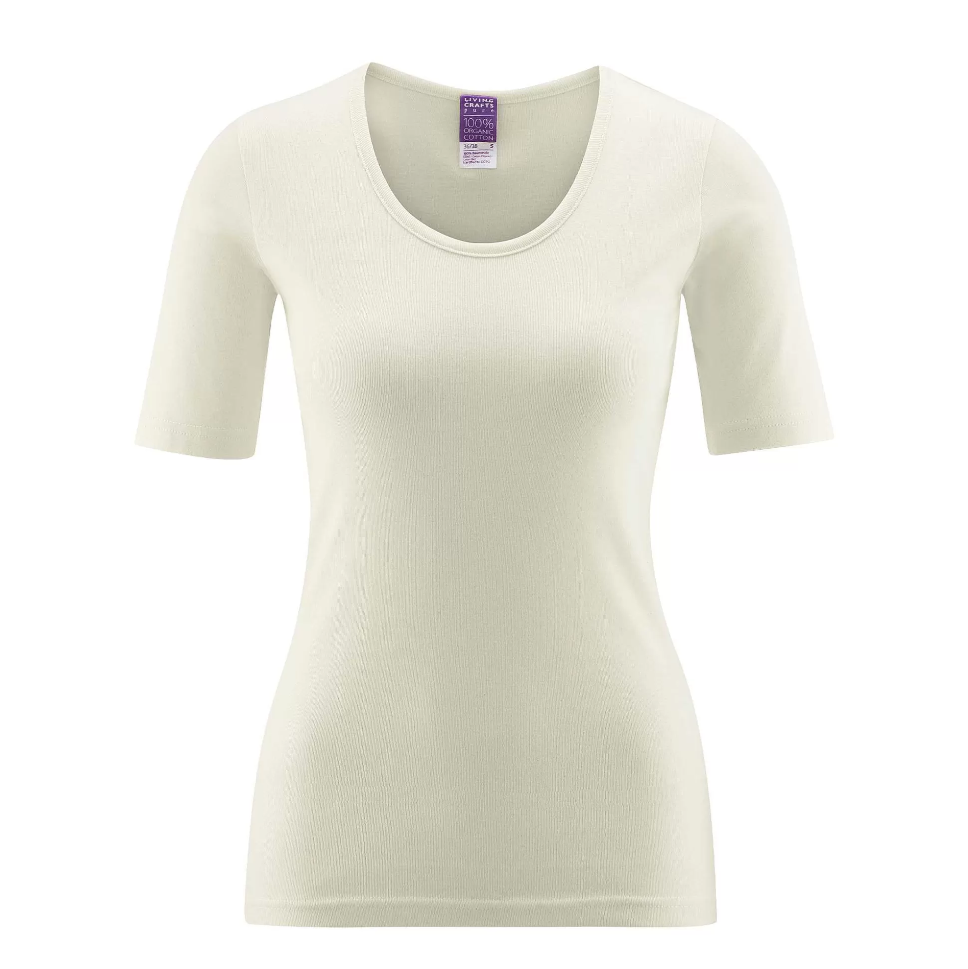 LIVING CRAFTS Juliane - Kurzarmshirt Naturlich Outlet