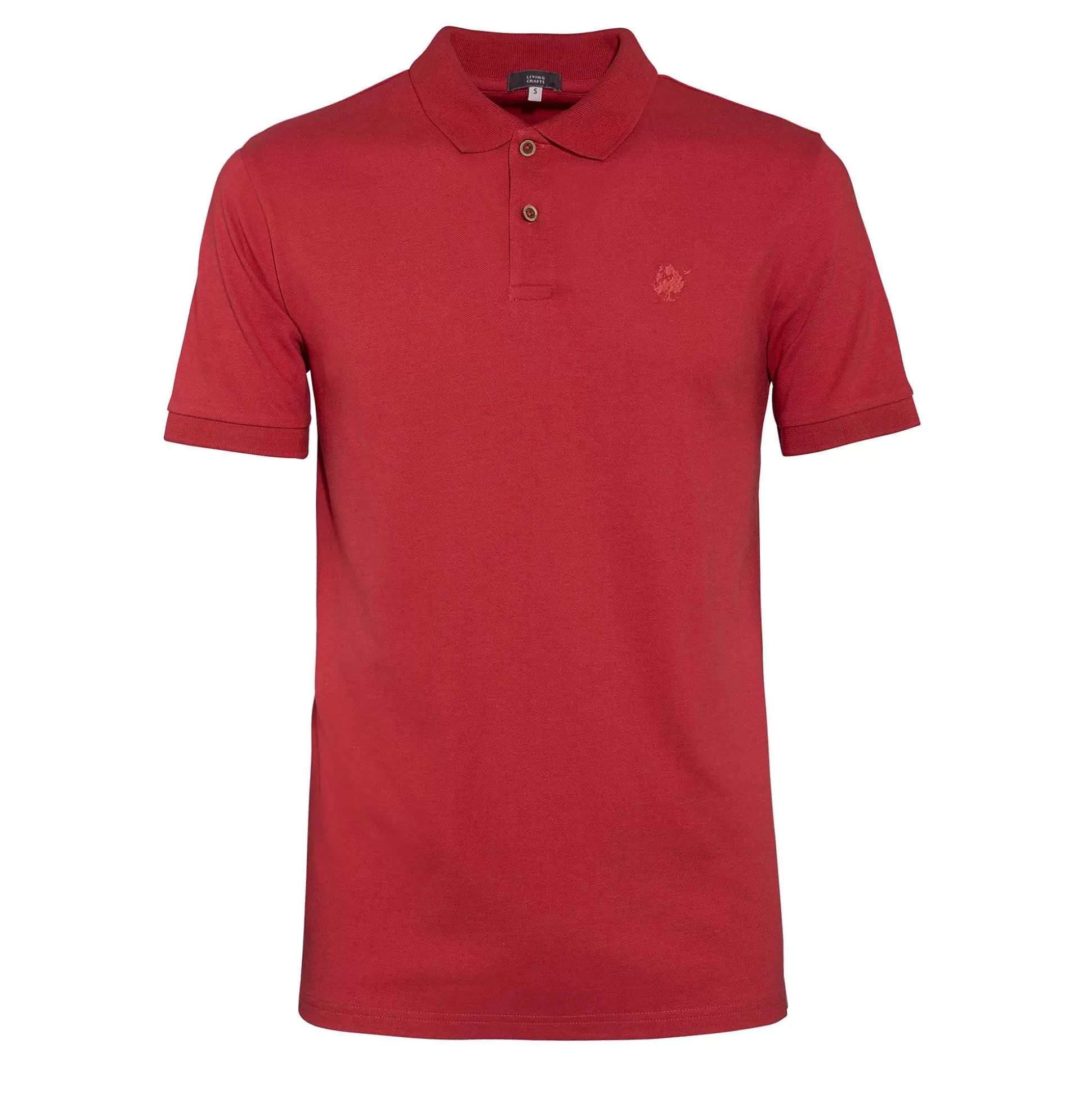 LIVING CRAFTS Kenley - Poloshirt Mineralrot Fashion