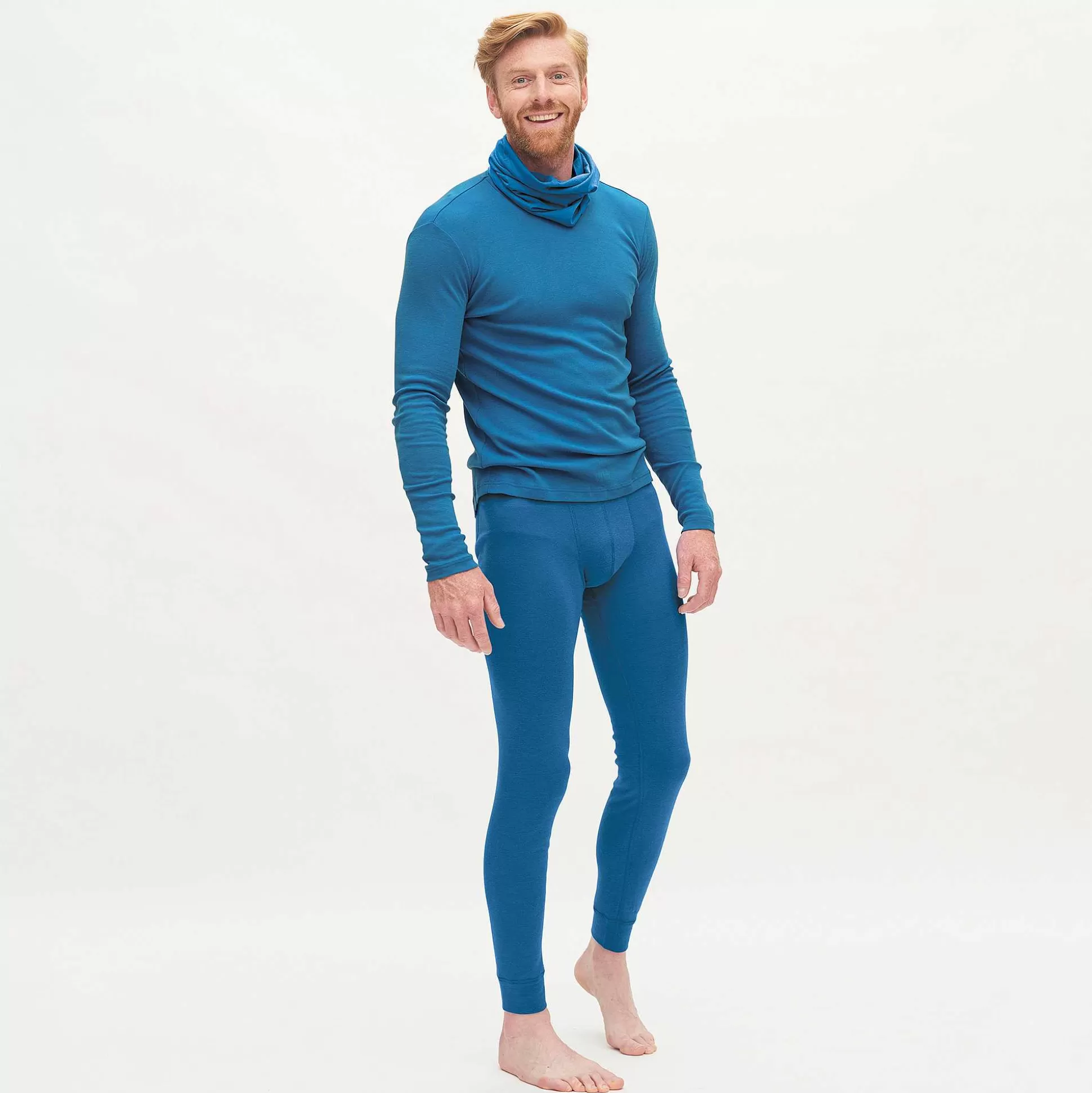 LIVING CRAFTS Linus - Long Johns Retro-Blau Flash Sale