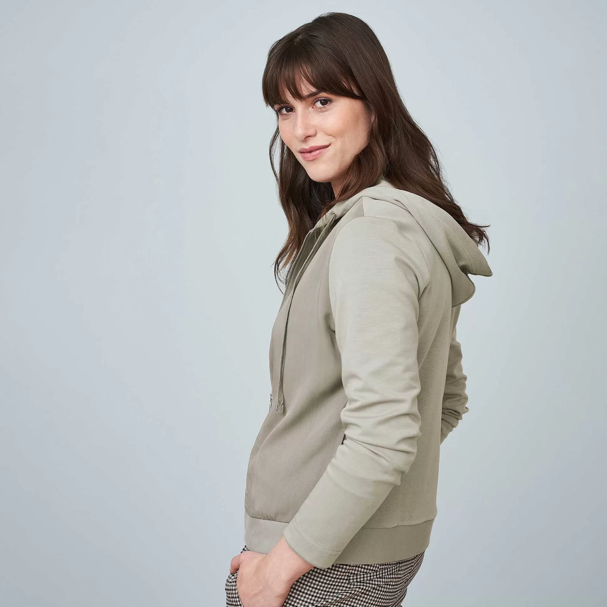 LIVING CRAFTS Lorena - Kapuzenjacke Taupe Online