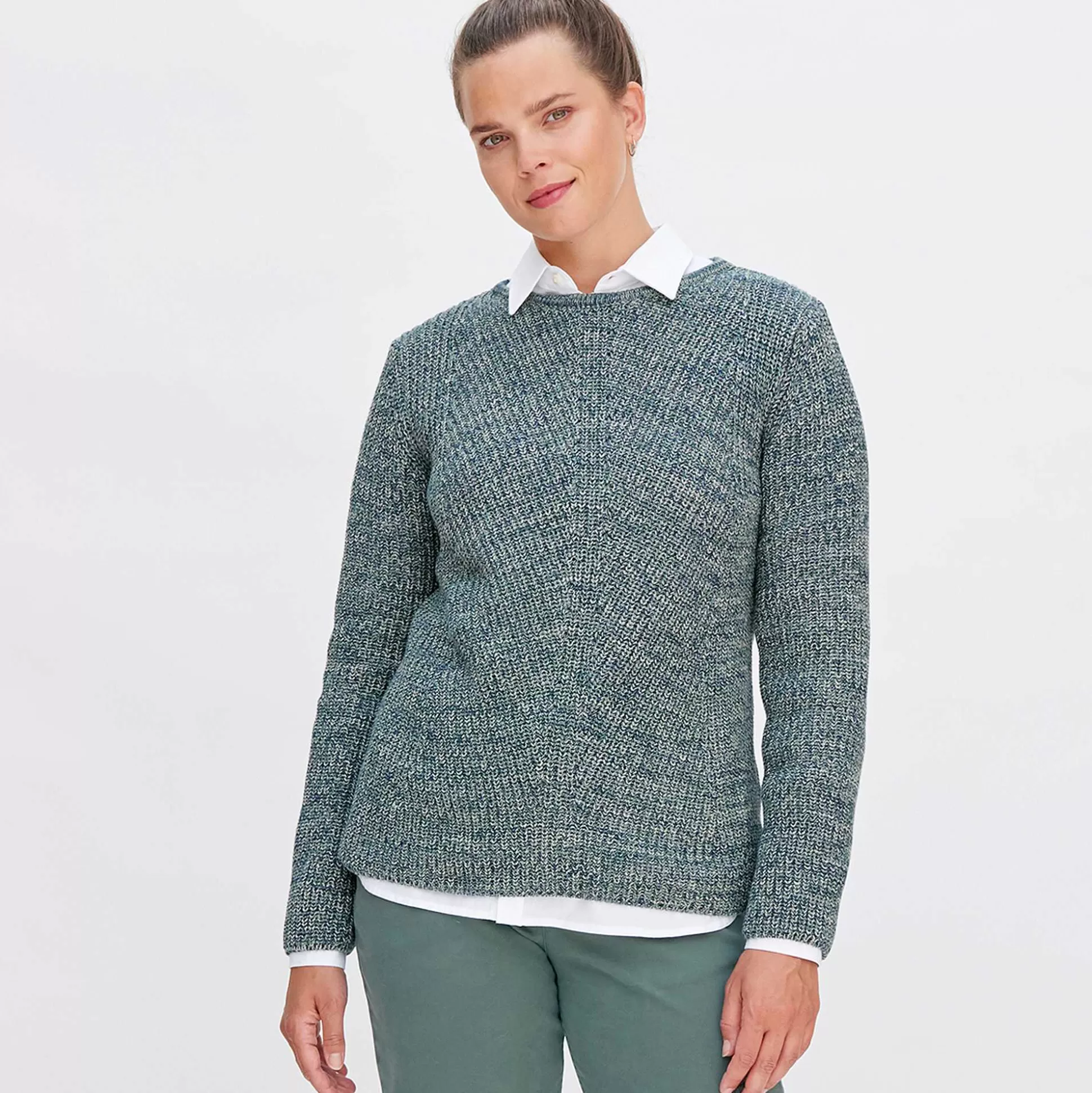 LIVING CRAFTS Nalani - Pullover Fjord/Grun Clearance