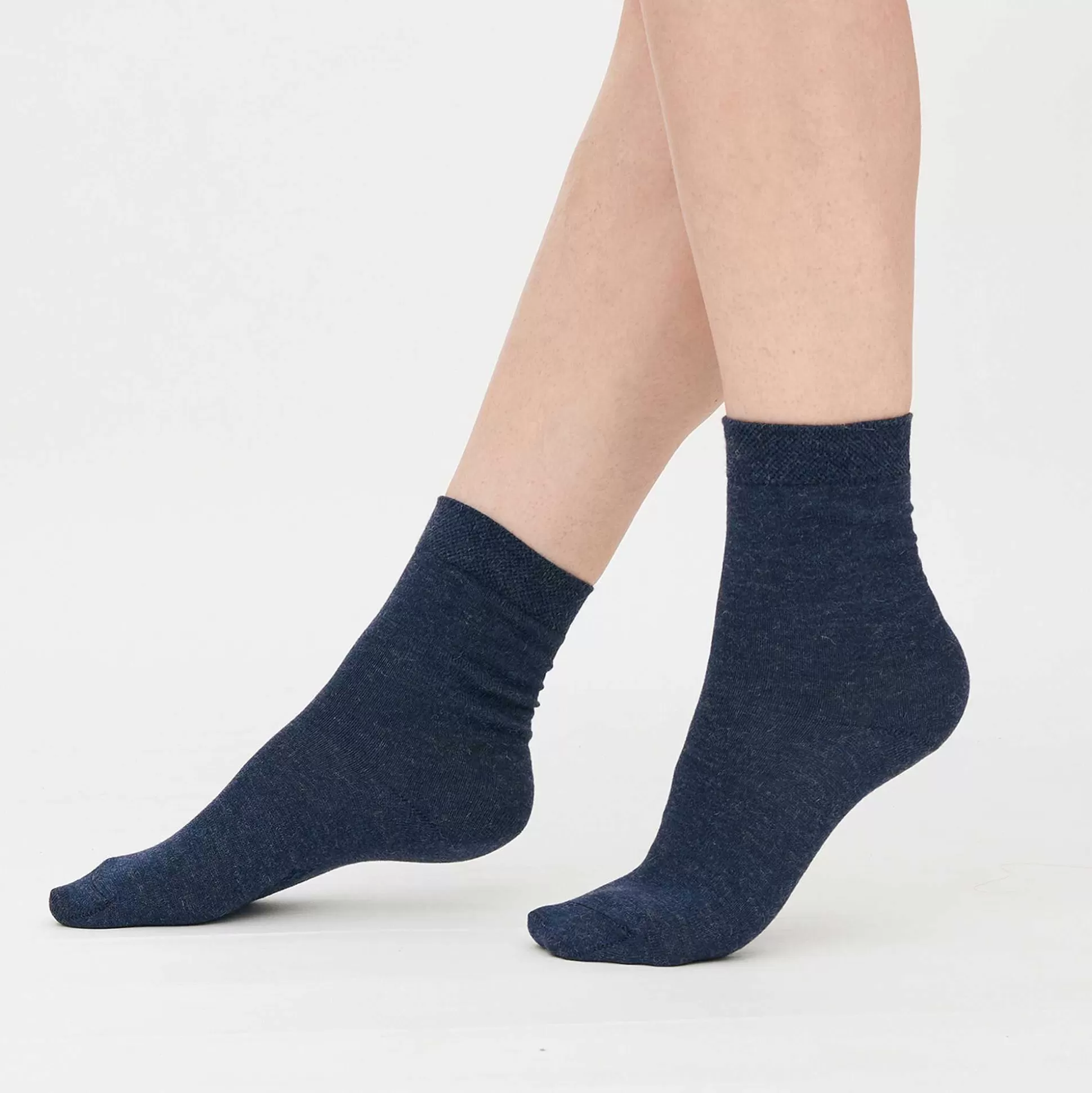 LIVING CRAFTS Nalpaka - Socken Indigo-Melange Hot