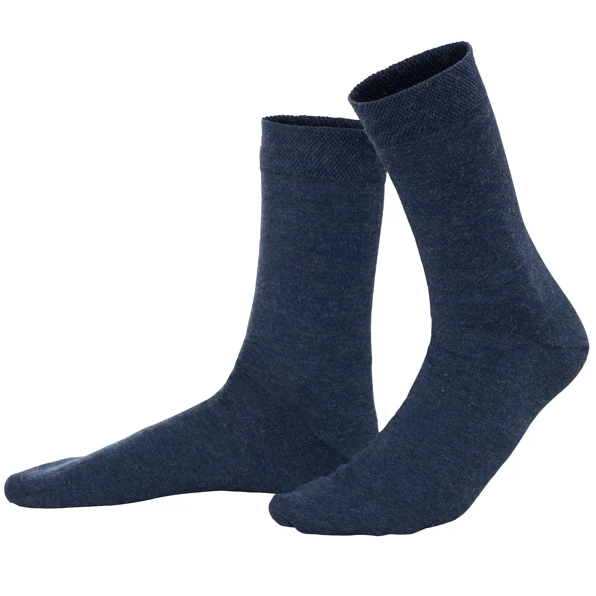 LIVING CRAFTS Nalpaka - Socken Indigo-Melange Hot