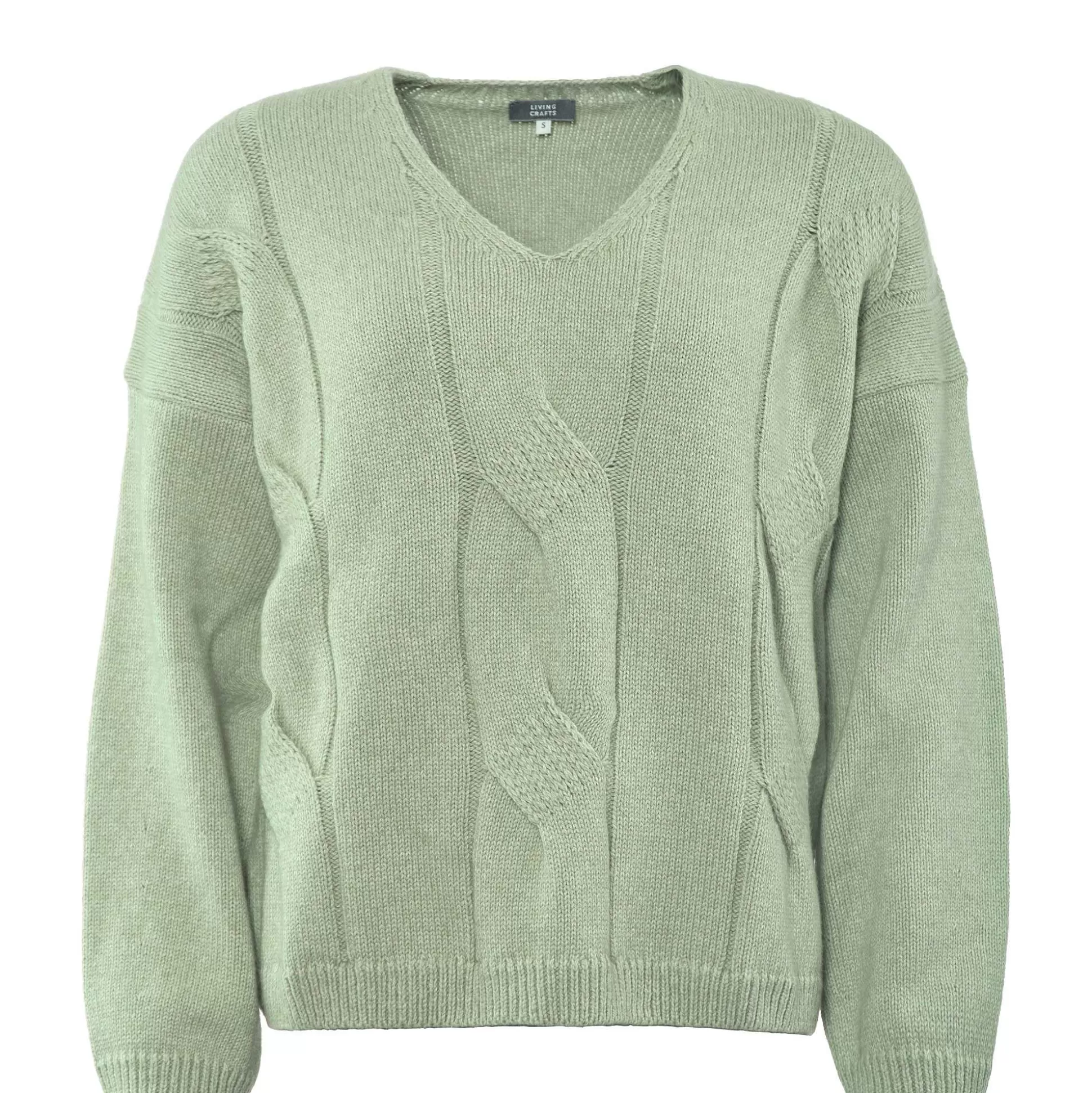 LIVING CRAFTS Neele - Pullover Nebeliges Grun Flash Sale