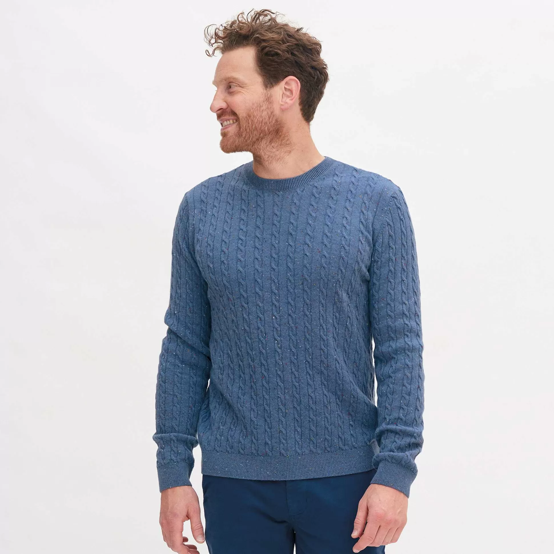 LIVING CRAFTS Nicolas - Pullover Unendlichkeitsblau Cheap