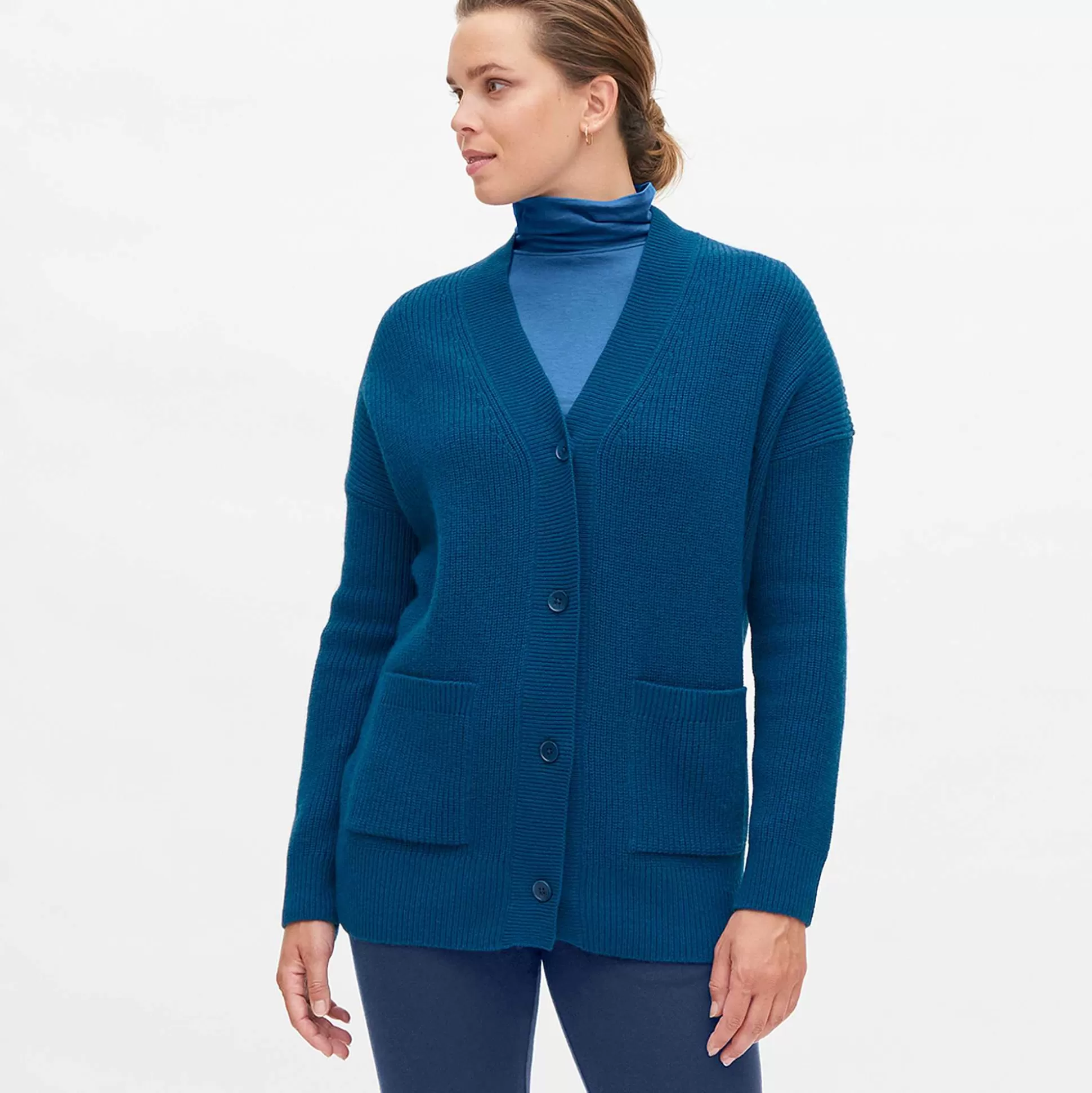 LIVING CRAFTS Nicole – Strickjacke Nordischer Fjord Best