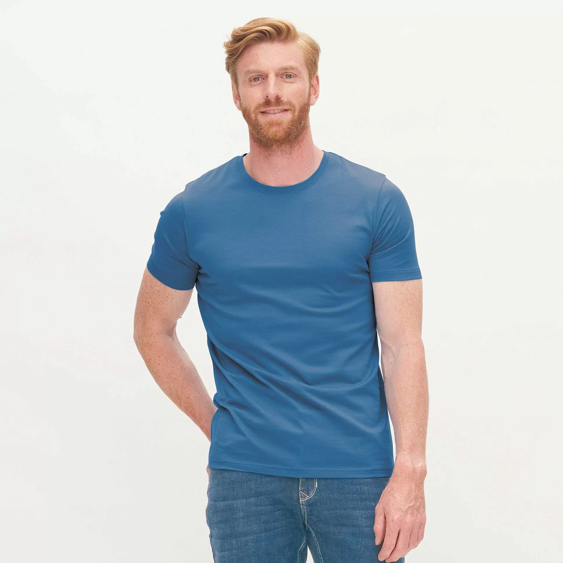 LIVING CRAFTS Norman - T-Shirt Retro-Blau Flash Sale