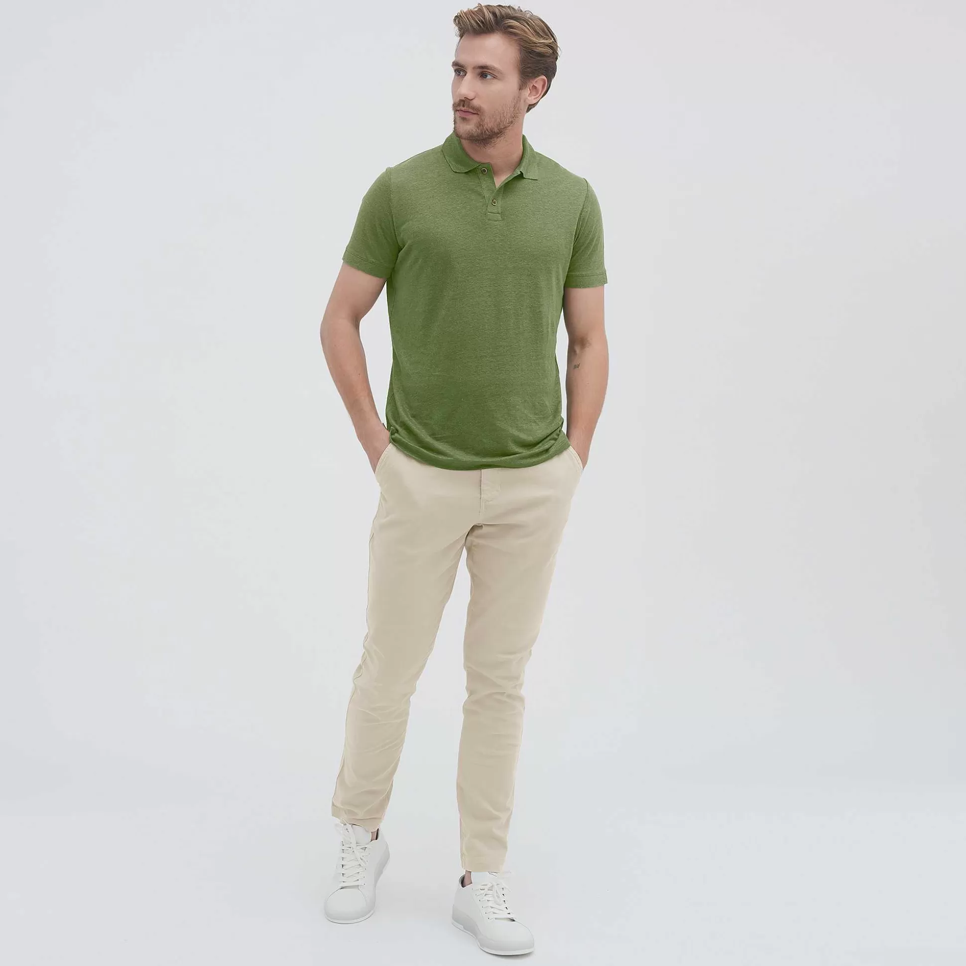 LIVING CRAFTS Ole - Poloshirt Olive Discount