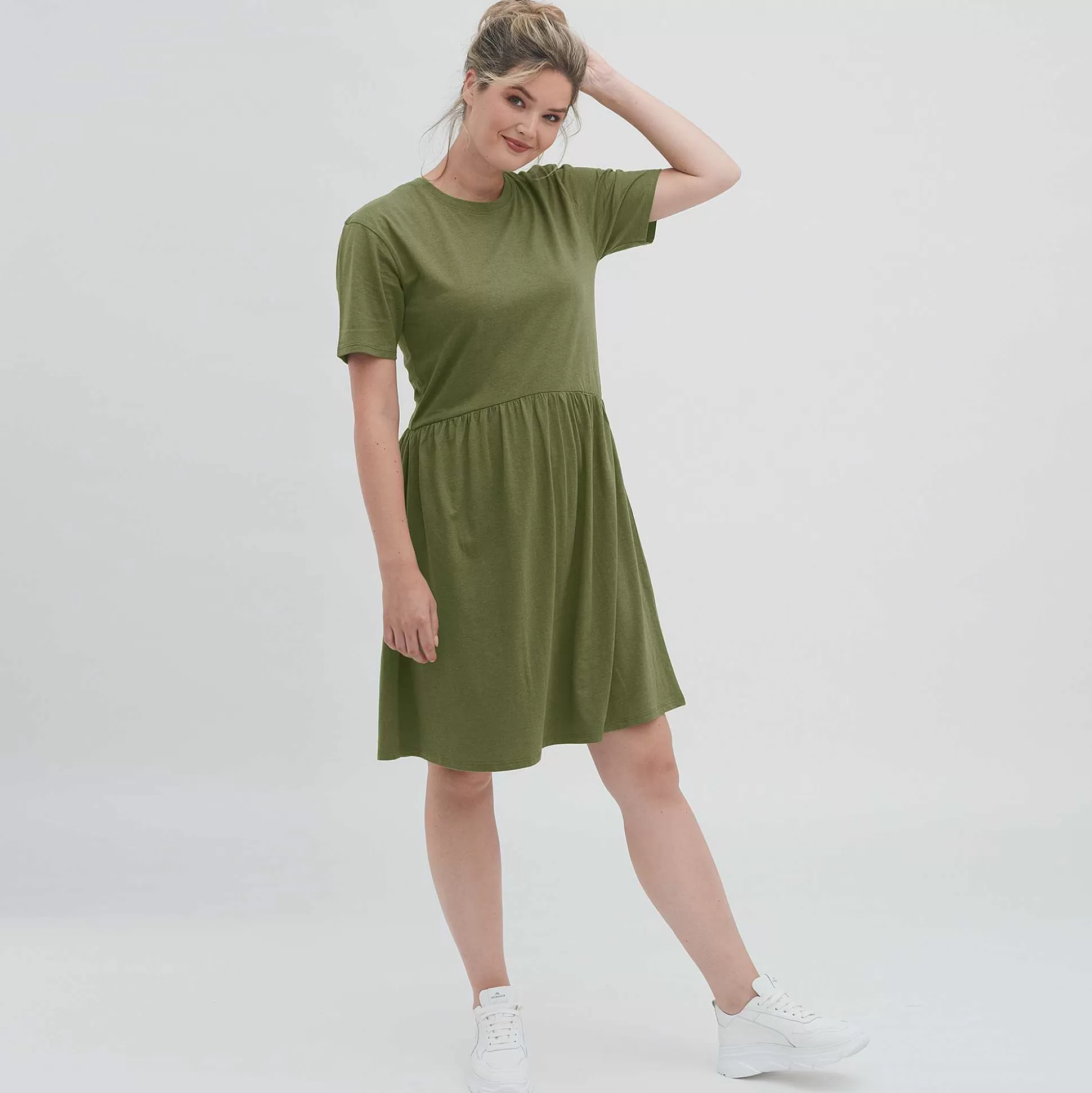 LIVING CRAFTS Onika - Kleid Olive Flash Sale