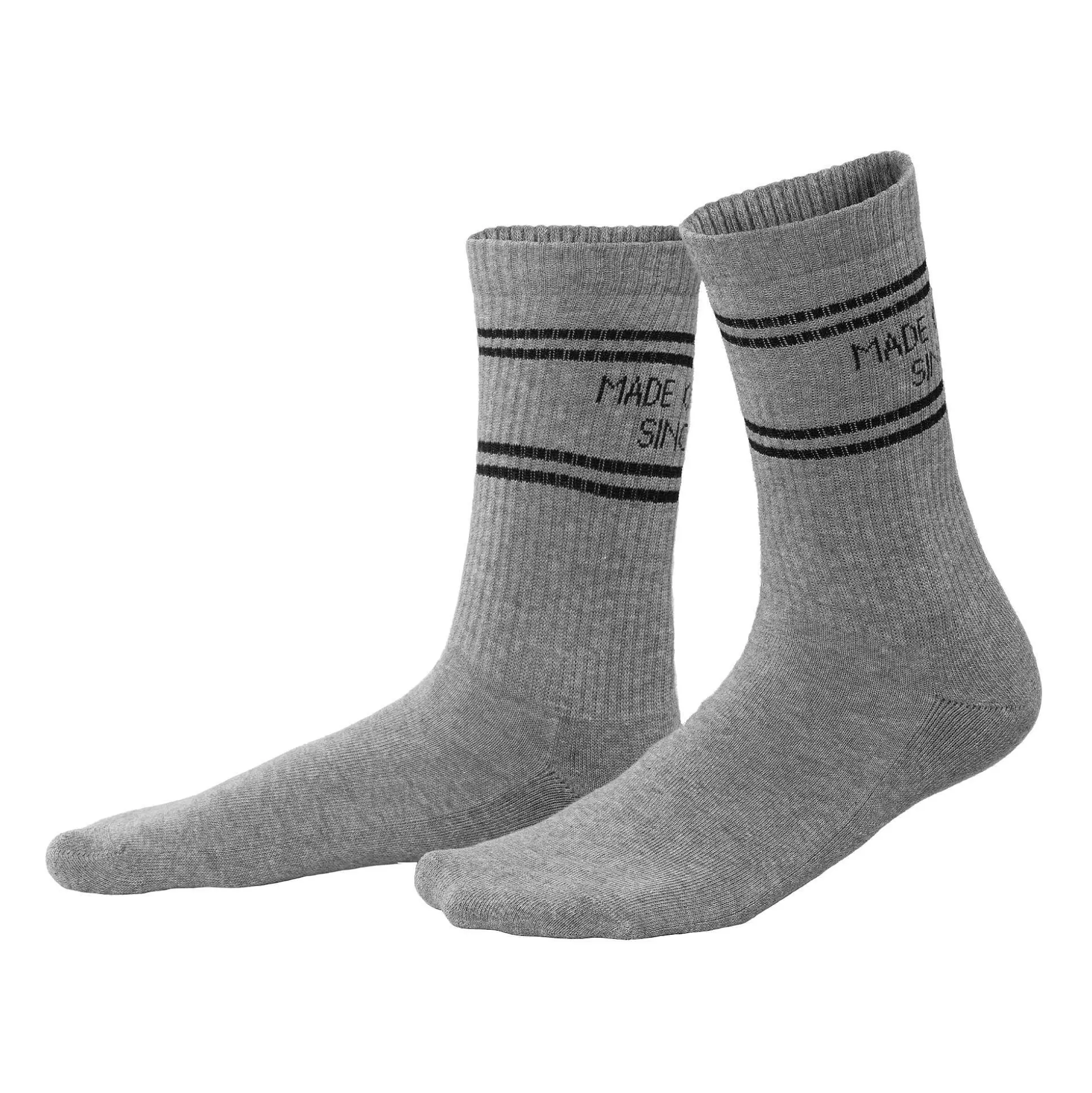 LIVING CRAFTS Pfeffer - Socken Steingrau New